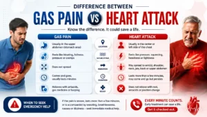 Gas Pain vs Heart Attack Guide